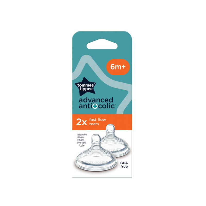 CTN Anti-Colic Fast Teats 2pcs