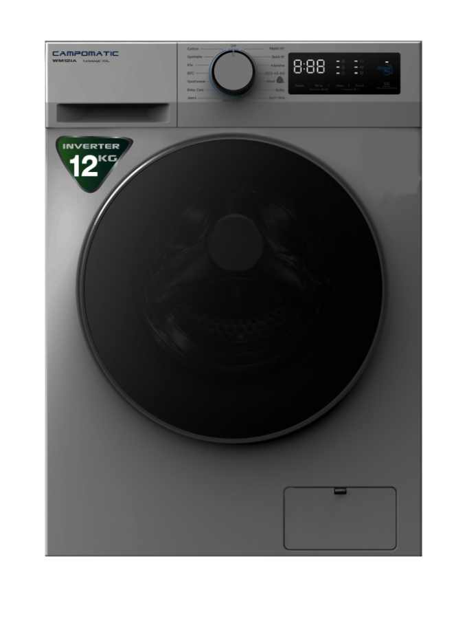 Campomatic Front Load Washing Machine 12 kg Silver