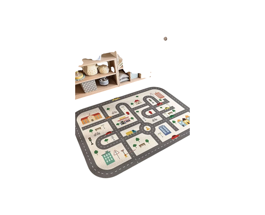 Car Road Kids Play Mat Large
