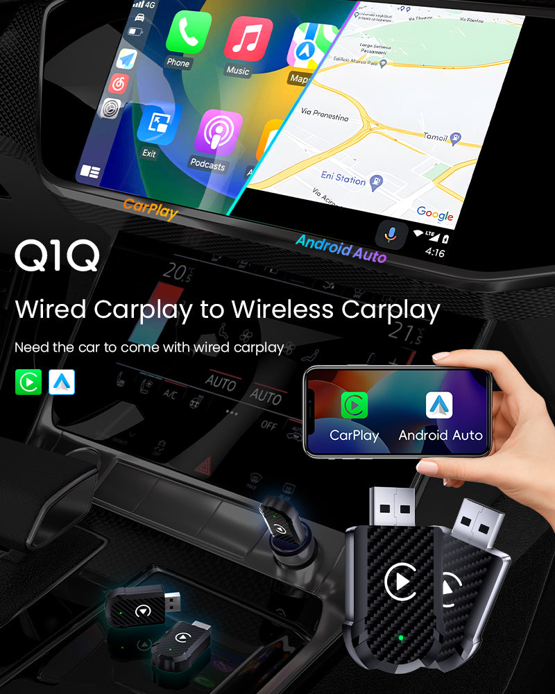 2 in 1 Wireless Car Play
