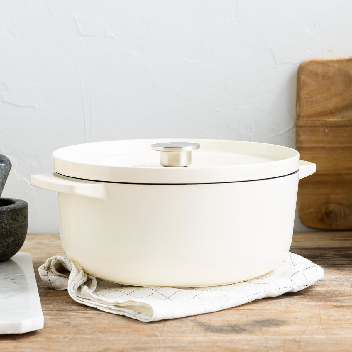 Almond Cream Cast Iron Casserole Cast Iron Almond Cream Cast Iron Casserole Almond Cream Cast Iron Casserole KitchenAid