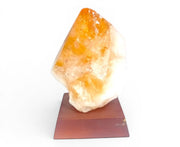 Citrine Cluster on Wood Base