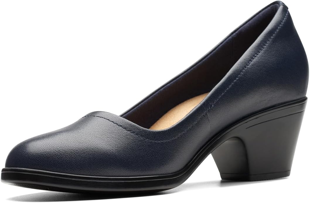 Clarks Emily 2 Ruby Navy Leather Shoe 40