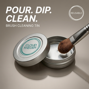 Cloud Theory aluminium cleaning tin for makeup brushes