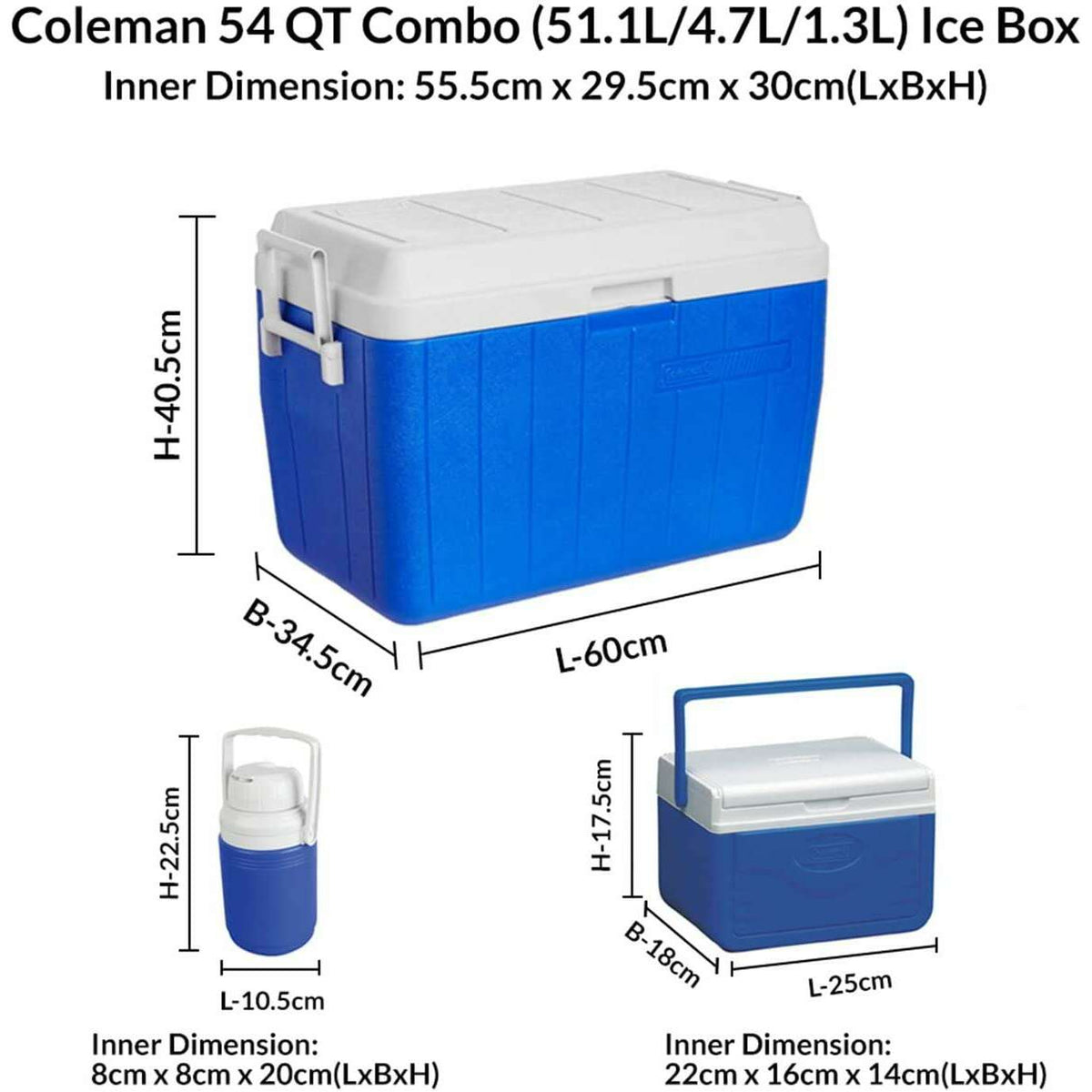 The German Outlet, Coleman, Blue Cooler Combo