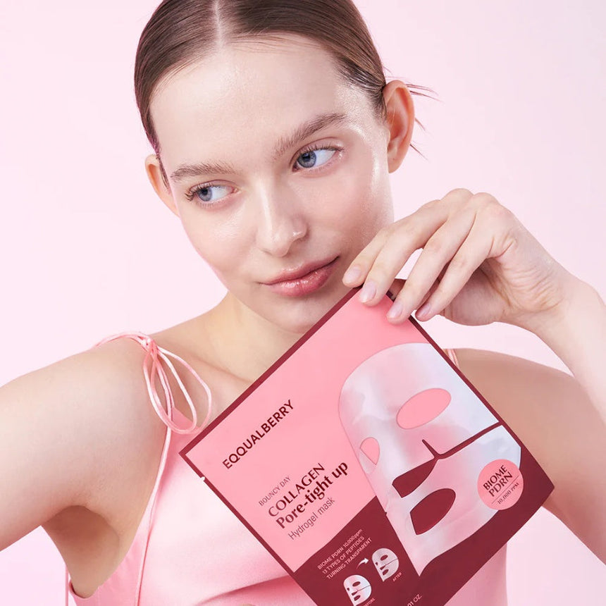 Collagen Pore-Tight Up Hydrogel Mask - Pack of 4 masks-EQQUALBERRY-HBYTALA