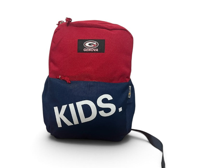 Genova Color-Block Mini Backpack Red