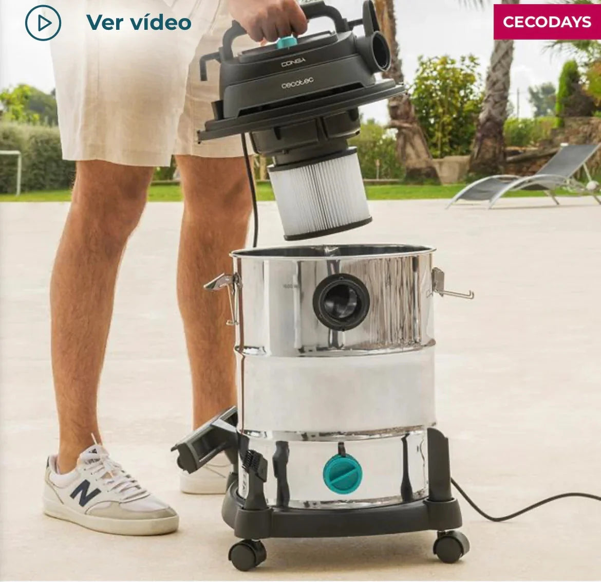 Conga Rockstar Wet & Dry Steel Pro 8115 Vacuum Cleaner Vacuum Cleaner Conga Rockstar Wet & Dry Steel Pro 8115 Vacuum Cleaner Conga Rockstar Wet & Dry Steel Pro 8115 Vacuum Cleaner Cecotec
