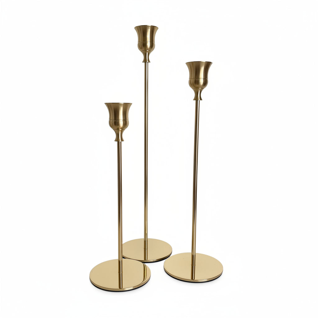 Vintage Candle Holder Set of 3