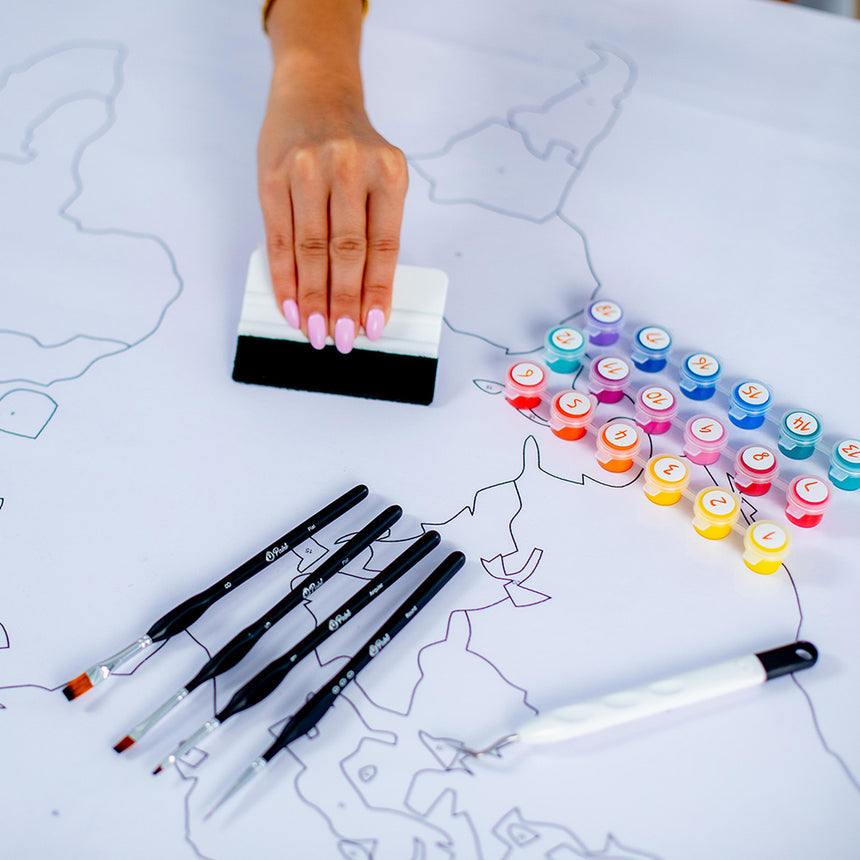 A World of Colors - Murals by Numbers Kit