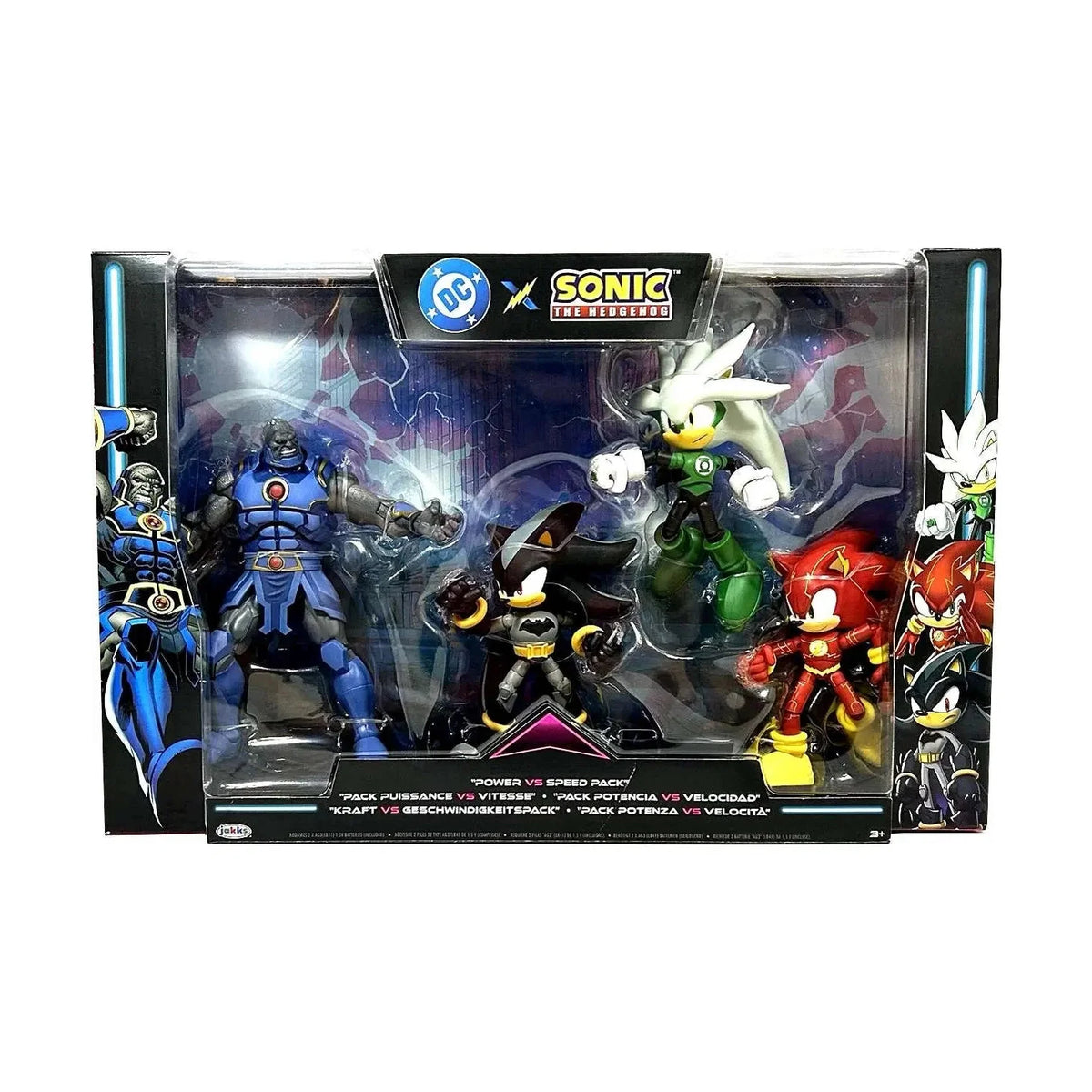 DC x Sonic Power vs Speed Action Figure Multipack by JAKKS Pacific