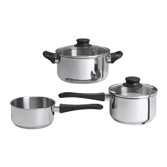 IKEA ANNONS Stainless Steel Cookware Set