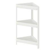 IKEA Corner shelf unit, white, 33x33x71 cm