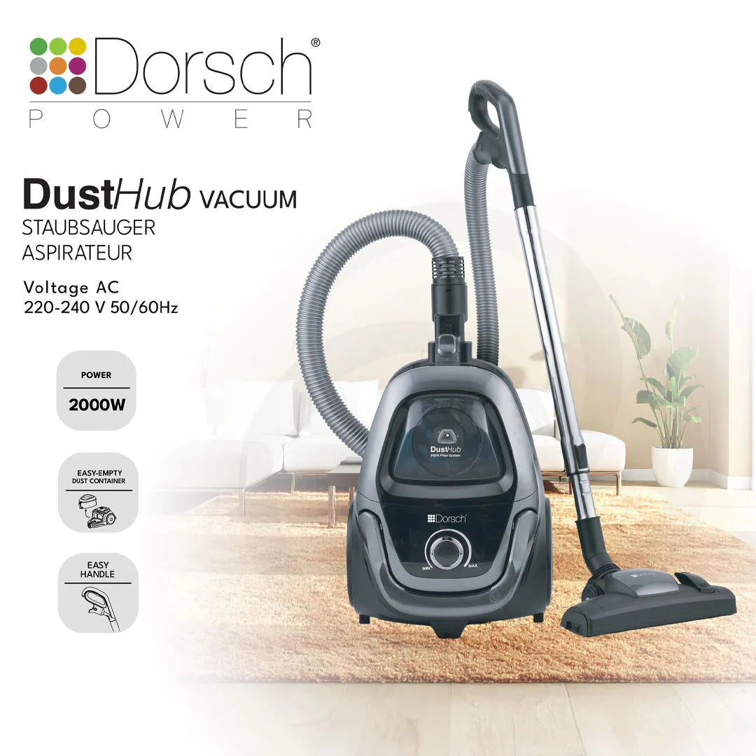 DustHub Vacuum Cleaner 2000W Vacuum Cleaner DustHub Vacuum Cleaner 2000W DustHub Vacuum Cleaner 2000W Dorsch