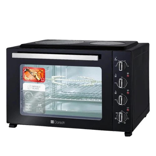 1800W 48L Double Glass Electric Oven With Hob Electric Oven 1800W 48L Double Glass Electric Oven With Hob 1800W 48L Double Glass Electric Oven With Hob Dorsch