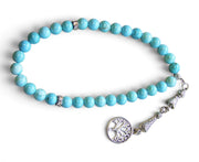 Blue Turquoise 33-Bead Rosary