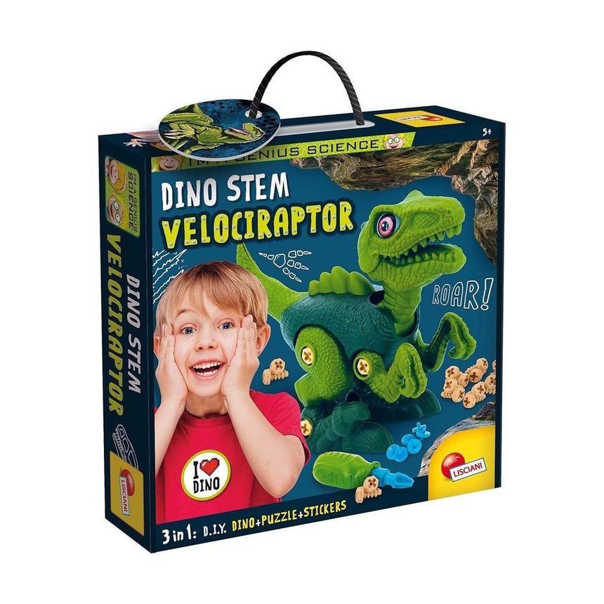 DINO STEM VELOCIRAPTOR by Lisciani