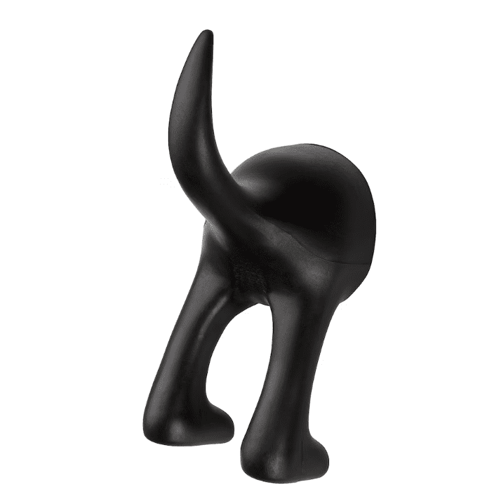 IKEA Hook Dog Miniature Rubber Black