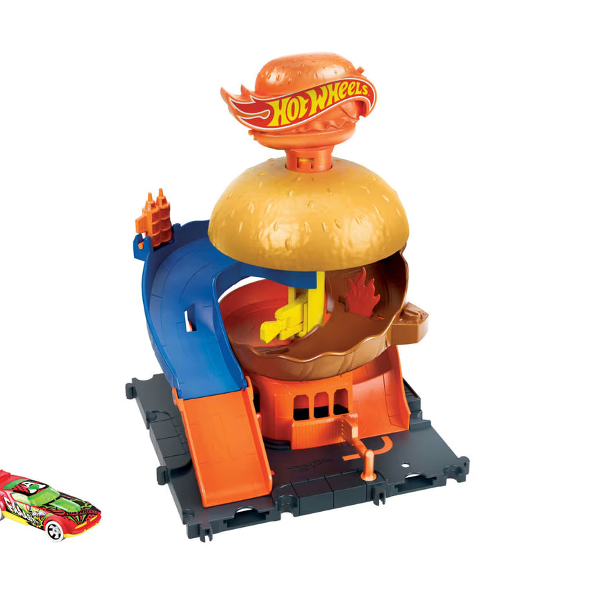 DOWNTOWN BURGER DRIVE-THRU by Mattel