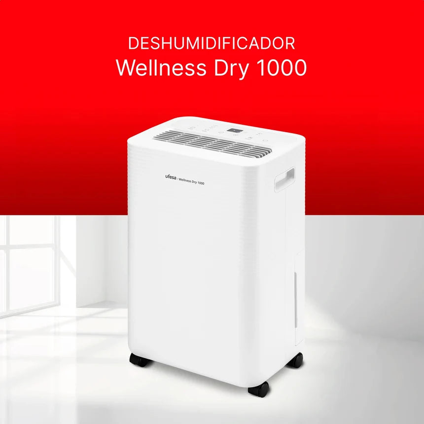Wellness Dry 1000 Dehumidifier 10L Dehumidifiers Wellness Dry 1000 Dehumidifier 10L Wellness Dry 1000 Dehumidifier 10L Ufesa