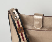 Leonie Crossbody Bag Metallic Gold Beige