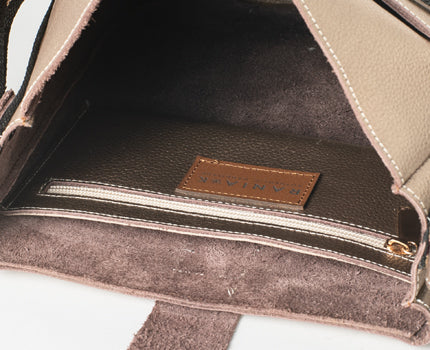 Leonie Crossbody Bag Metallic Gold Beige