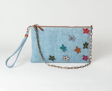 Easy Go Denim Clutch