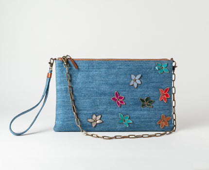 Easy Go Denim Clutch