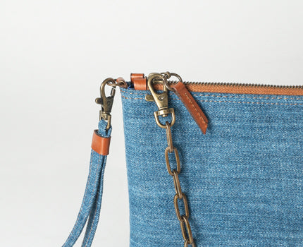 Easy Go Denim Clutch