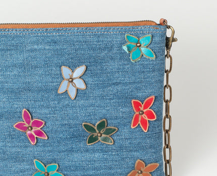 Easy Go Denim Clutch