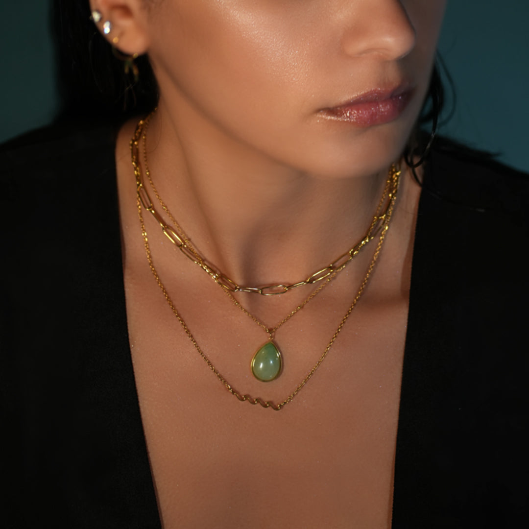 The Linked Empty Chain Layering Necklace