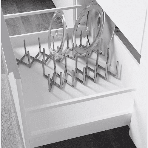 IKEA Stainless Steel Pot Lid Organizer
