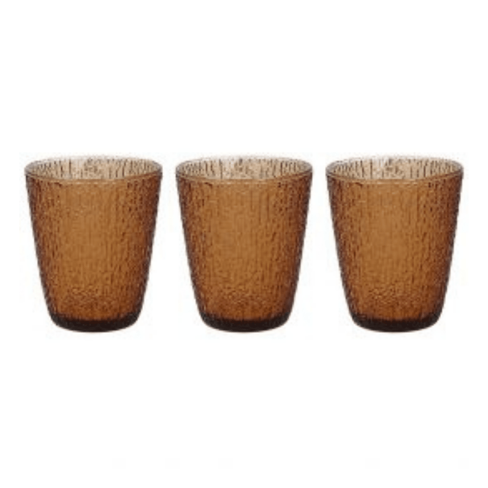 The German Outlet, Tognana, Set of 3 Glasses Ambra