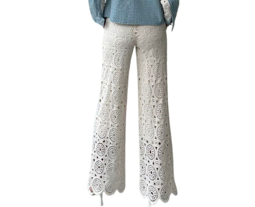 Denim Lace Pant