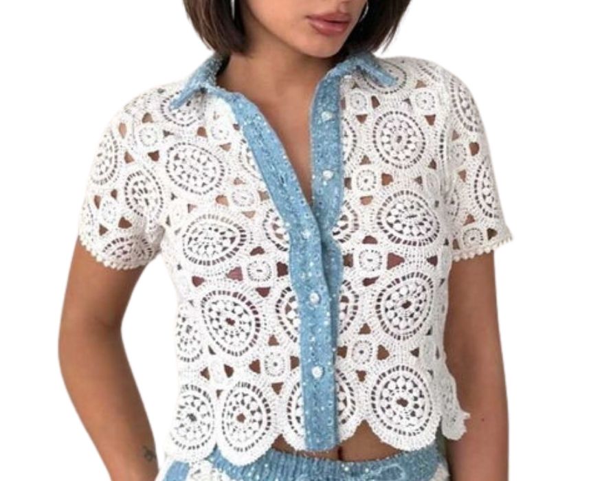 Denim Lace Shirt