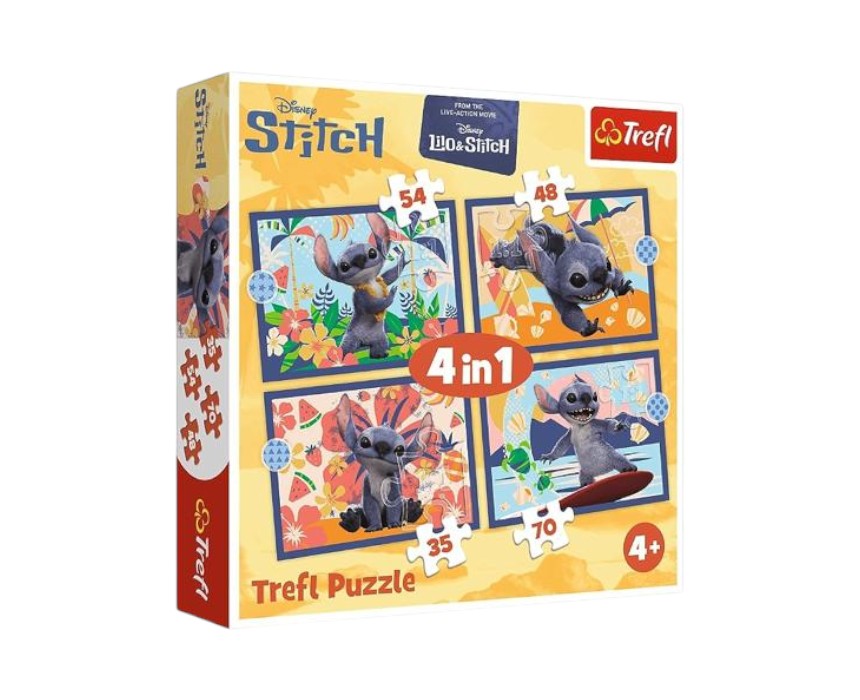 Trefl Disney Lilo & Stitch 4-in-1 Puzzle