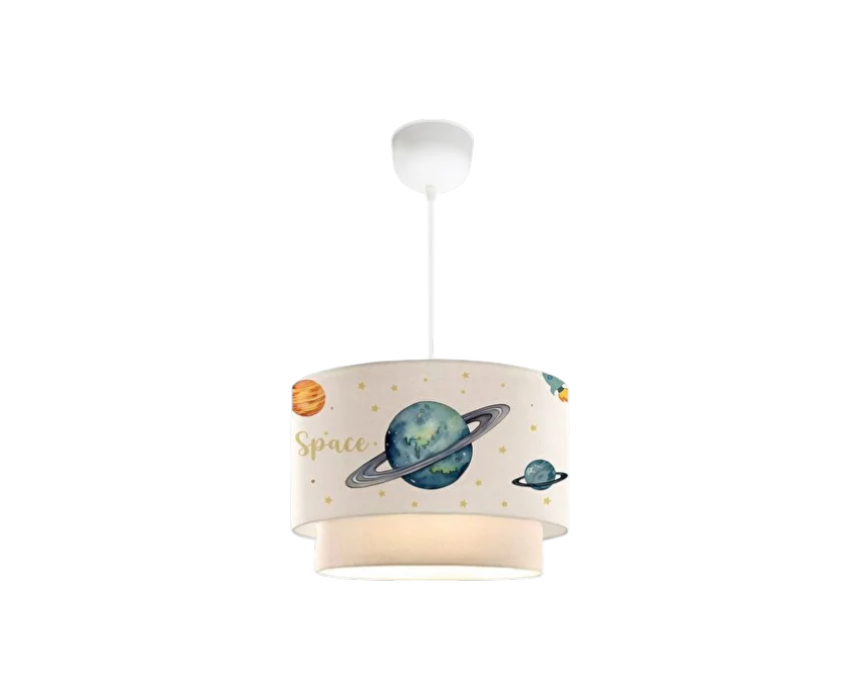 Double Deck Space Theme Lamp Ceiling