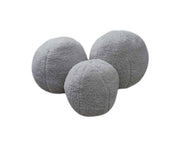 Round Pillows 3 Pcs in Light Grey