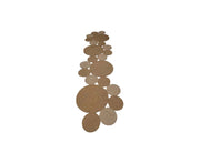 Two Tone Beige Circles Jute Carpet