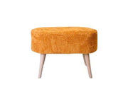 Oval Pouf in Orange