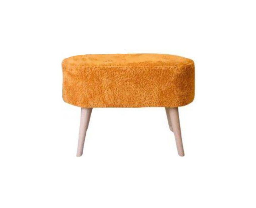 Oval Pouf in Orange