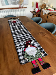 Christmas Wool Gnome Table Runner 33x180cm