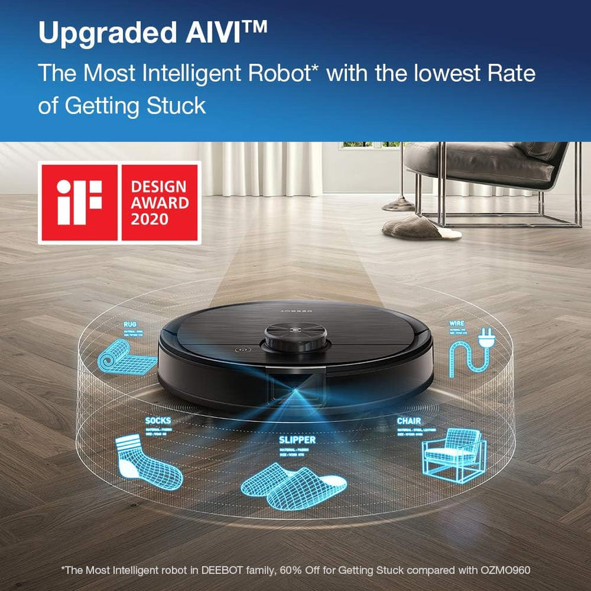 Ecovacs Deebot Ozmo T8 AIVI Robot Vacuum