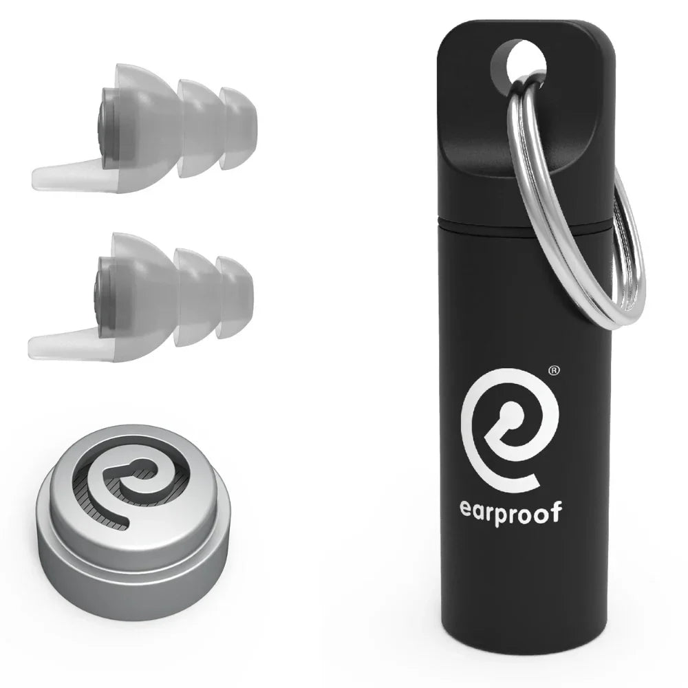 Earproof Pro Silver Earplugs 10 dB with Container