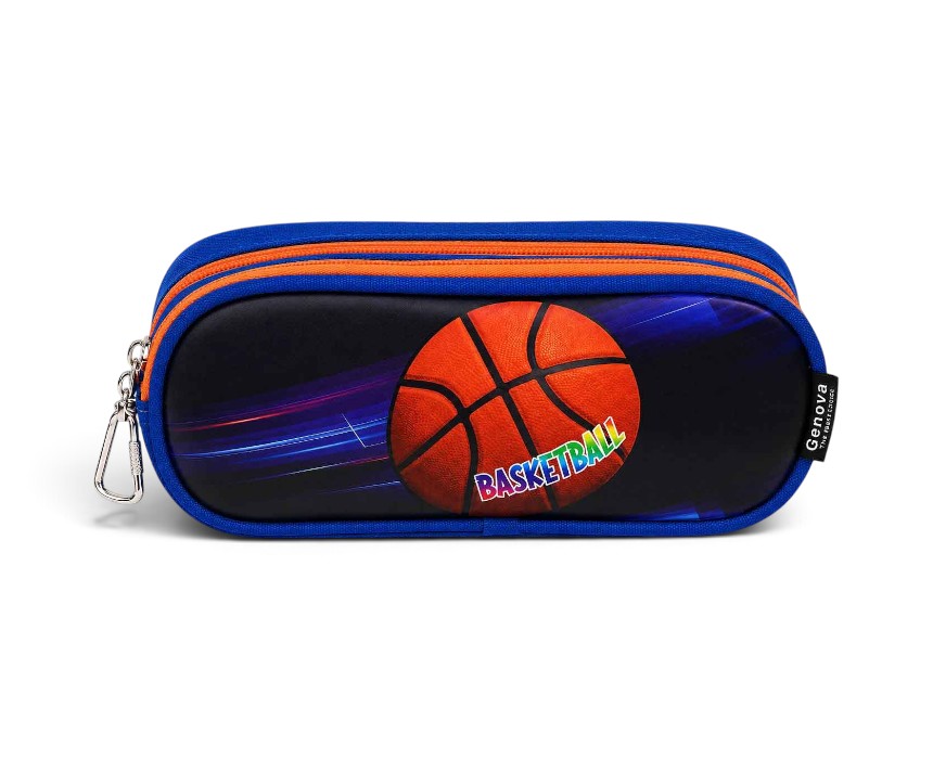 Genova Easy-Open Pencil Case Basketball