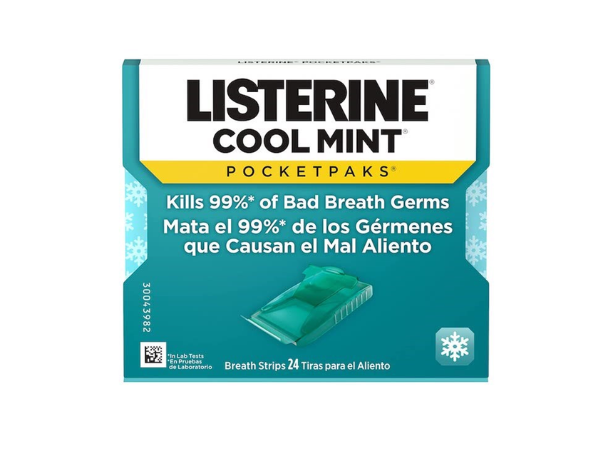 Listerine Cool Mint Pocket Packs Strips 24 Pieces