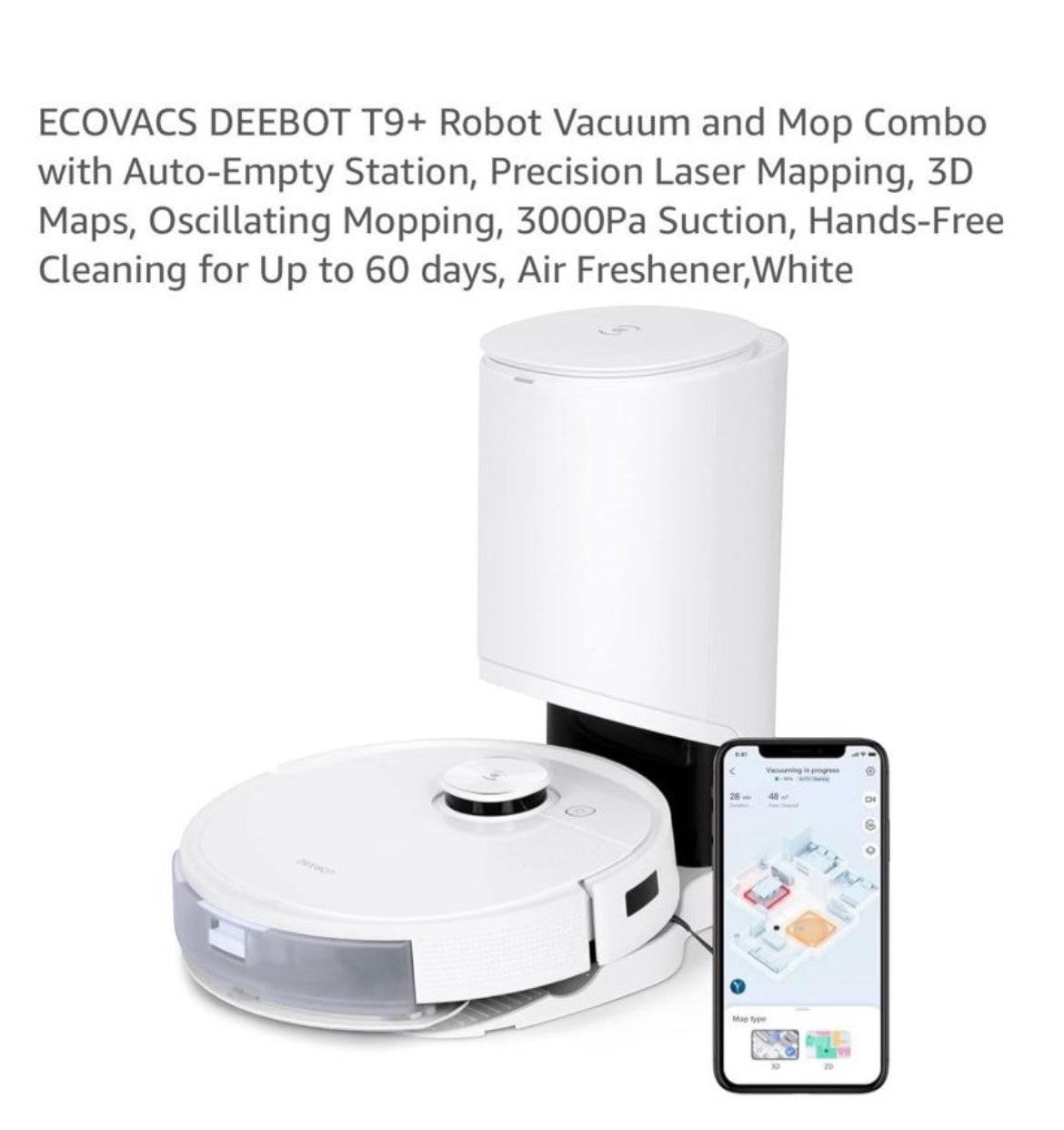 Ecovacs Deebot T9+ Robot Vacuum