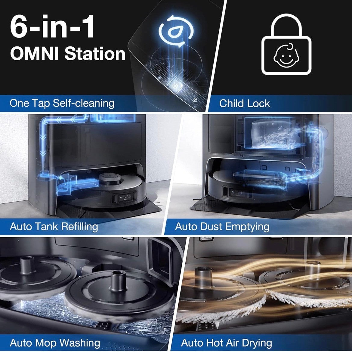 Ecovacs Deebot X1 Omni Robot Vacuum