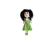 Emerald Blossom Crochet Doll