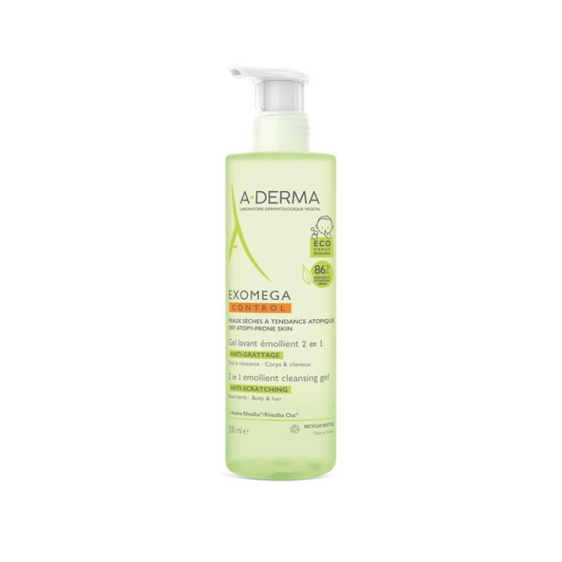A-Derma Exomega Control Cleansing Gel 2-in-1 500ml